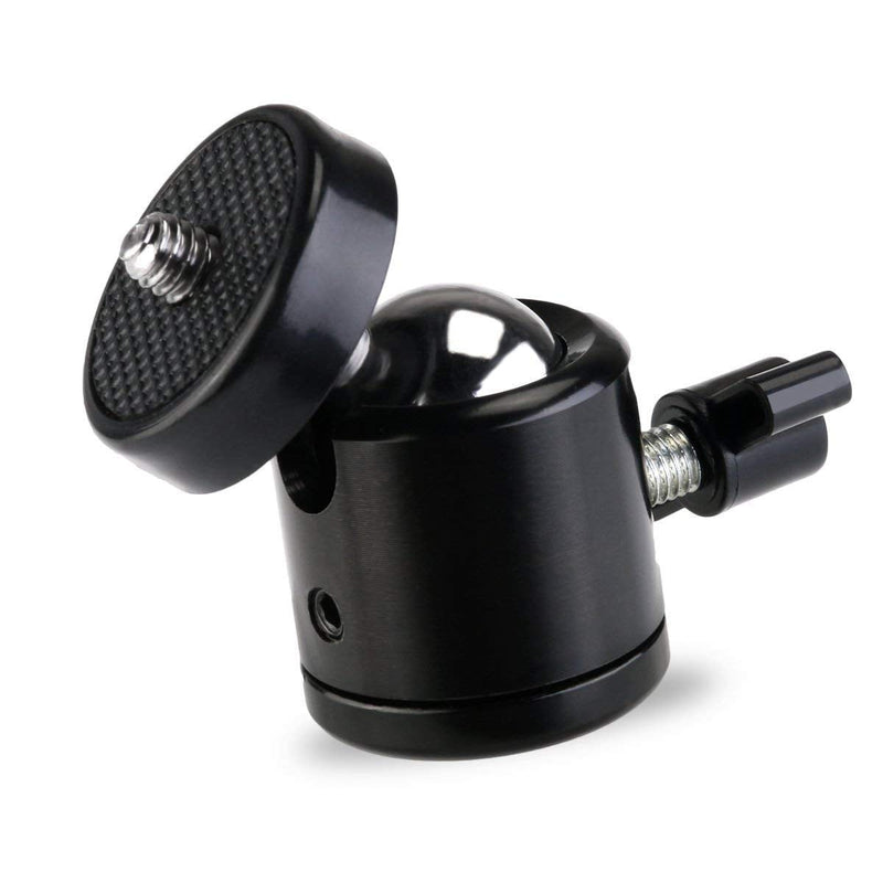 [AUSTRALIA] - SLOW DOLPHIN Hot Shoe Mount Adapter 360 Degree Swivel Mini Ball Head 1/4 Tripod Screw Head for Cameras, Camcorders, Smart Phone, LED Video Light, Microphone(4 Packs)