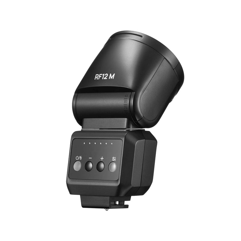 ZENIKO RF12M Mini On-Camera Flash - GN12 Manual Flash with Rotatable Head, Universal Single-Contact Mount, Built-in Diffuser, Compact Flash for DSLR & Mirrorless Cameras (Entry-Level Photography)