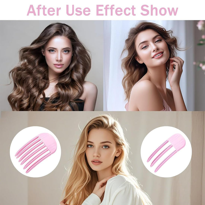 2 x hair curlers for the hairline, fixed hair clips for the forehead, volummi hair band