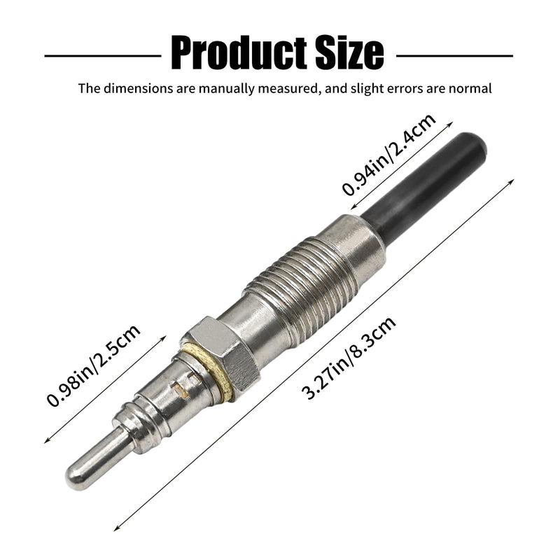 4 Pcs 01180400 6670989 Glow Plug Replacement for Deutz Engine 2011 1011, Replacement for Bobcat 863 873 864
