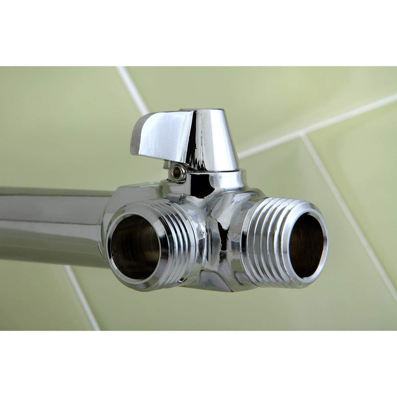Kingston Brass K160A1 Designer Trimscape Showerscape Wall Mount Shower Arm Diverter, Polished Chrome 2.13 x 1.5 x 1.25