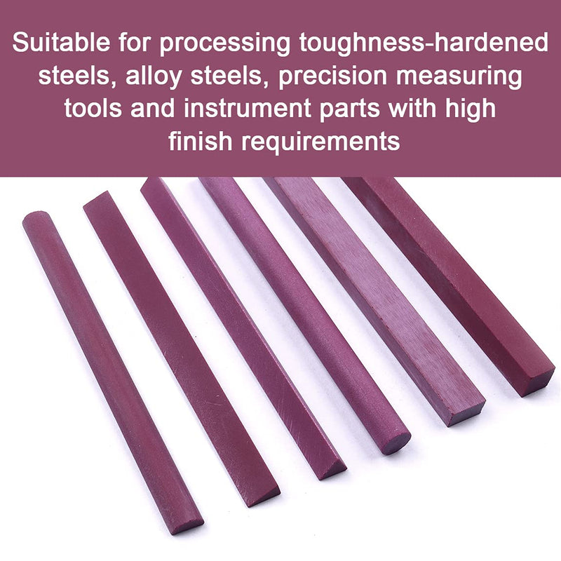 ATOPLEE Polishing Stone, 6pcs Grit 3000# Ruby Whetstone Polishing Stone Oilstone Graver Sharpening Tool 6 Shapes,Square/Triangle/Semicircle/Cylindrical/Edge/Rectangle