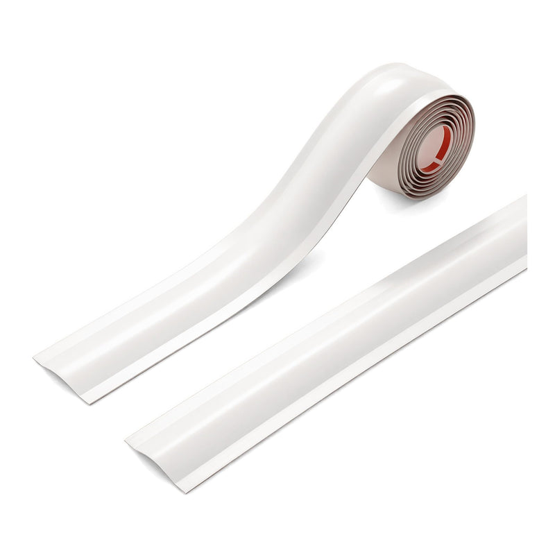 3.3ft Floor Cord Cover, Hide Extension Cords, Prevent Cable Trips, Heavy Duty Cord Hider for Home, Office, Living Room, Bedroom and Walkways, White