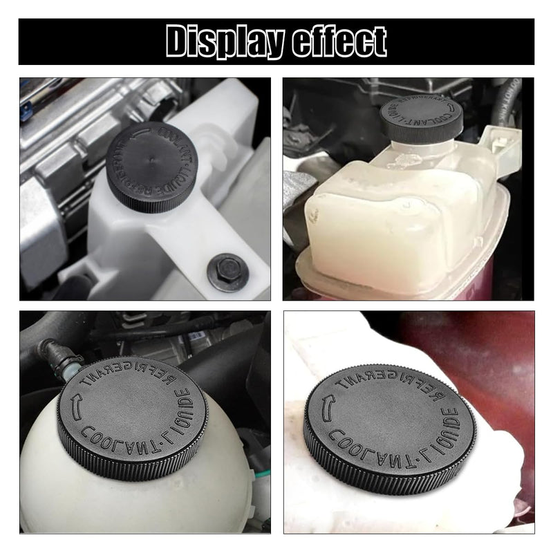 2PCS 21712-79900 Engine Radiator Coolant Water Tank Reservoir Cap, Car Radiator Cover Car Replacement Part, Compatible with Nissan Murano Rogue Versa Infiniti Black