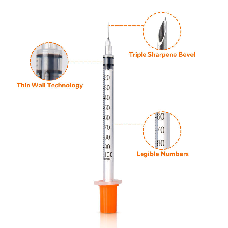 100PACK Disposable Syringe, Individual Wrapped 100 PACK