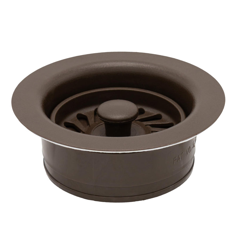 JB Signature Kitchen Sink Strainer – For Garbage Disposal Chip & Scratch Resistant POM Plastic Compatible with InSinkErator & Similar Disposals Easy Snap-In Install Oil Rubbed Bronze 1-Pack Sink Strainer for Disposal Pack of 1 - Bronze