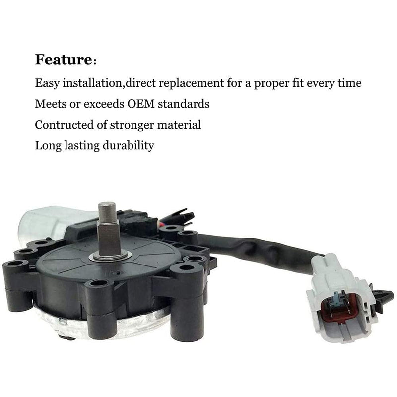 Power Window Lift Motor Front Left Driver Side for 2004-2014 Nissan Titan 2004 Nissan Pathfinder Armada 2005-2014 Nissan Armada 2004-2011 Infiniti QX56 Replace OE 80731-ZT01A 80731-9FJ0A