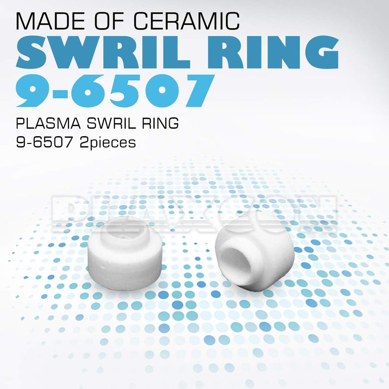 PLAXCON Plasma Electrode 9-6506 Tip 9-6501 Swirl Ring 9-6507 Shield Cup 9-6003 Kit for Thermal Dynamics PCH25/38 PCH/M-26 PCH/M-28 PCH-40 Plasma Torch 23pcs