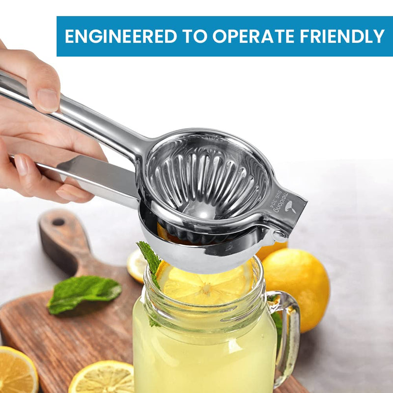 Upgraded Lemon Squeezer Meidong Super Stainless Steel 304 Hand Press Juicer Manual Citrus for Juicing Lemon ＆ Limes, Vegetables Large