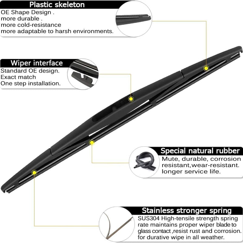 3 Wipers Replacement for Subaru Outback Windshield Wiper Blades with Rear 2024 2023 2022 2021 2020 26"+18"+16inch 26"+18"+16