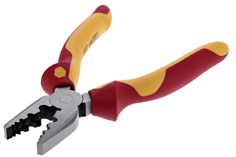 Wiha 32945 7-Inch Insulated Industrial Crimping Pliers