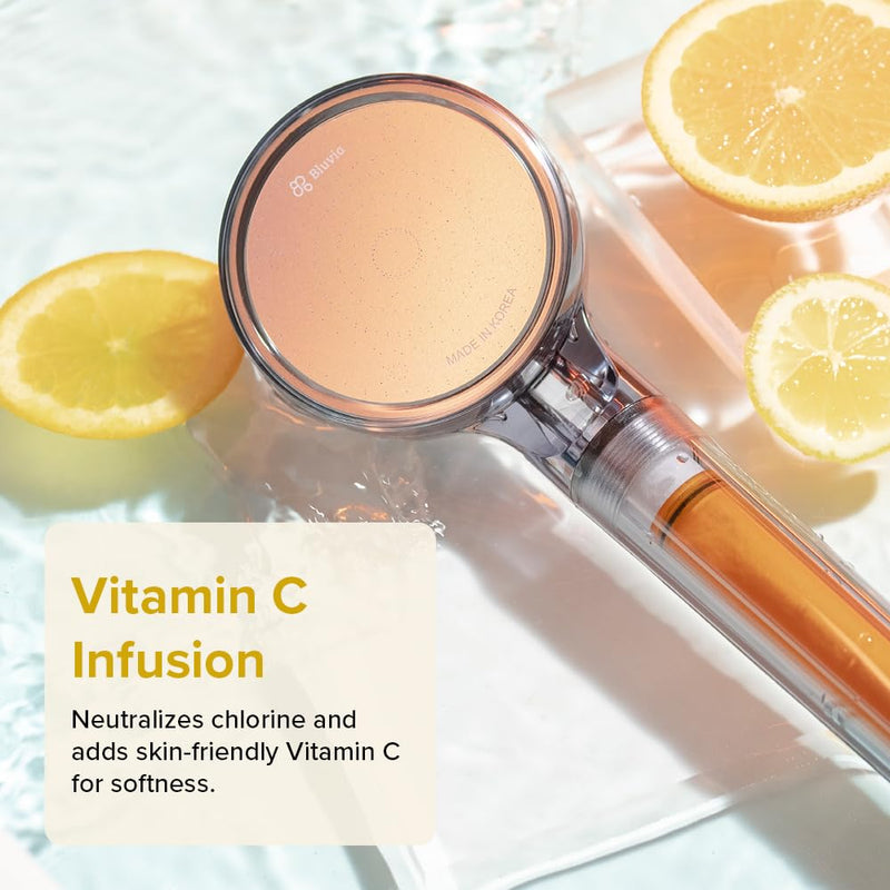 Bluvia Vitamin C Filtered Shower Head with Handheld High Pressure Handheld Shower Head with Filter