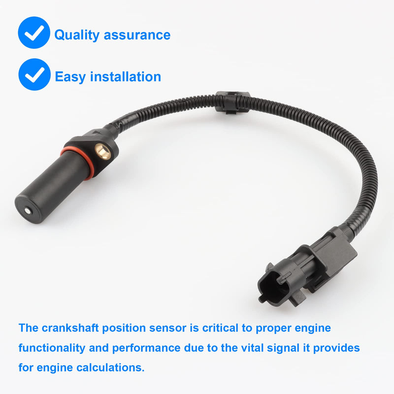 Crankshaft Position Sensor, Crank Sensor 391802B000, 39180-2B000 Compatible with Hyundai Kia - 2012-2019 Accent Rio, 2011-2020 Elantra Soul, 2014-2020 Tucson Forte, 2012-2021 Veloster, 14-2018 Forte5