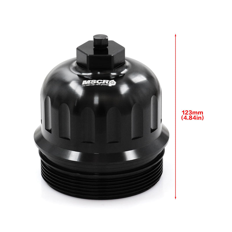 Billet Fuel Filter Housing Cap Compatible with 2017-2019 Chevy/GMC 6.6L L5P Duramax Diesel 134001 2500HD 3500HD (without TP1015 fuel filter) without TP1015 fuel filter