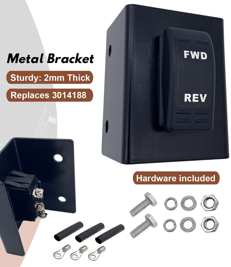 Momentary Rocker Switch 3014187 Replacement 12V Forward and Reverse Switch SPDT for Dump Body tarp System Anti-ice System with Bracket 3014188
