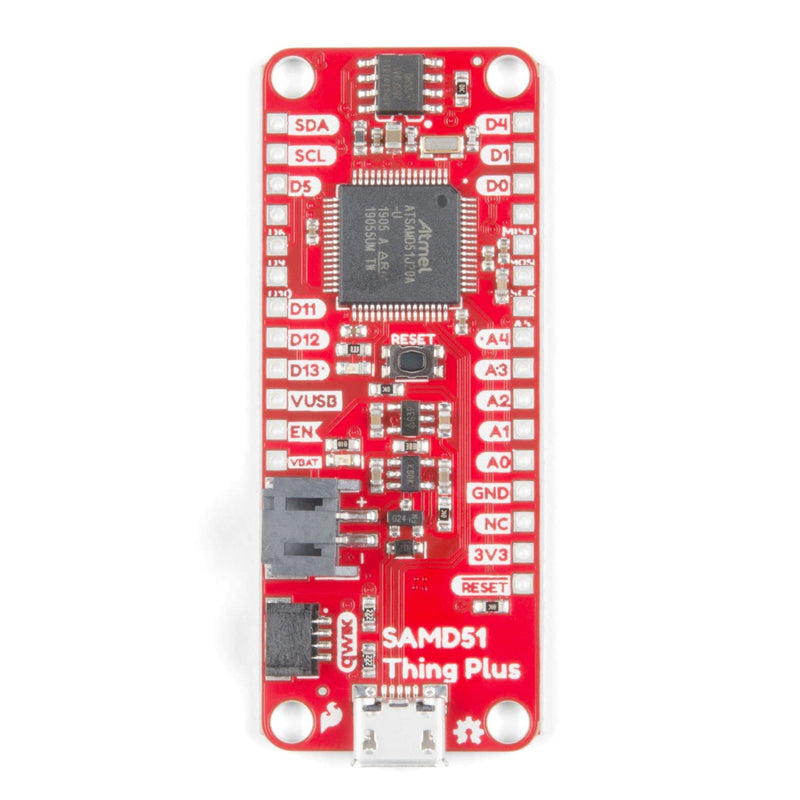 SparkFun Thing Plus - SAMD51 Development Board Powerful microcontroller with Qwiic Connect System and Integrated Regulated LiPo Charger No Soldering Required
