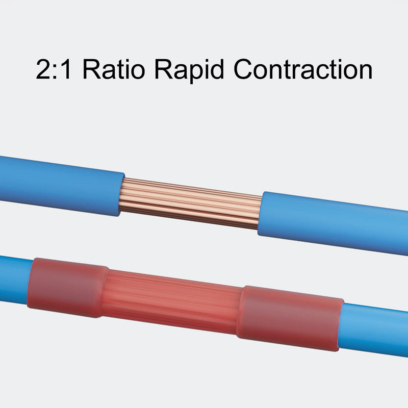 164-Piece Heat Shrink Tubing Kit - 8 Sizes Electric Insulation Tube Set for Cable & Wire Repair, Industrial-Grade Shrink Wrap for Secure Connections
