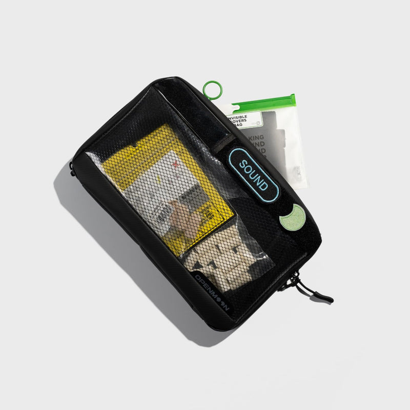 OPENMOON Translucent Storage Electronics & Camera Accessories Pouch - Cable Organizer Gear Accessories Pouch Travel Camera Essentials - S thick version