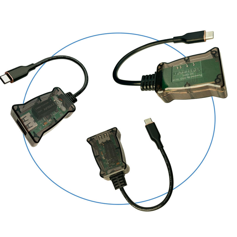 DSD TECH SH-G01C USB-C 480M High Speed Isolator(0.5FT)
