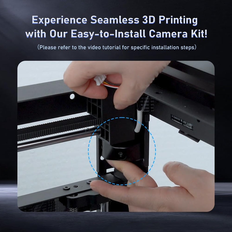 FLASHFORGE Adventurer 5M/5M Pro/AD5X 3D Printer Camera Kit | Real-Time Monitoring, Remote Surveillance via Flash Maker App, Prevent Printing Failures, Save Filament 3D Printer Camera Kit or Camera Kit