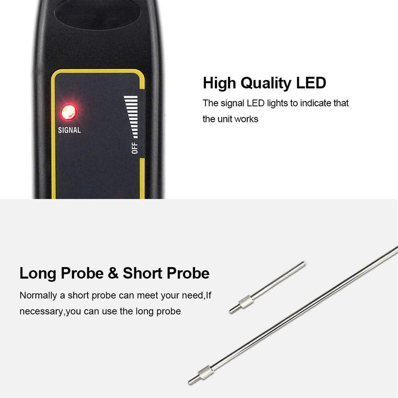 allsun Pro Ultrasonic Leak Detector & Industrial Stethoscope,High Sensitivity Machine Diagnostic Tool for Engine Noise, Bearing, Valve, Pump, Pipe Flow,Mechanic Tool Kit(Includes Long/Short Probe & Carry Bag)
