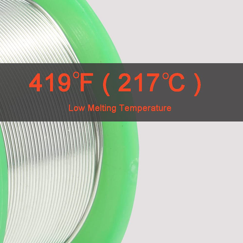 Lead Free Solder Wire Rosin Core Flux 2.5% Flow 0.032in 0.8mm Electric Solder 1.1lb. 500g No Lead Electrical Soldering Wire Sn99 Ag0.3 Cu0.7 for Electronics Soldering