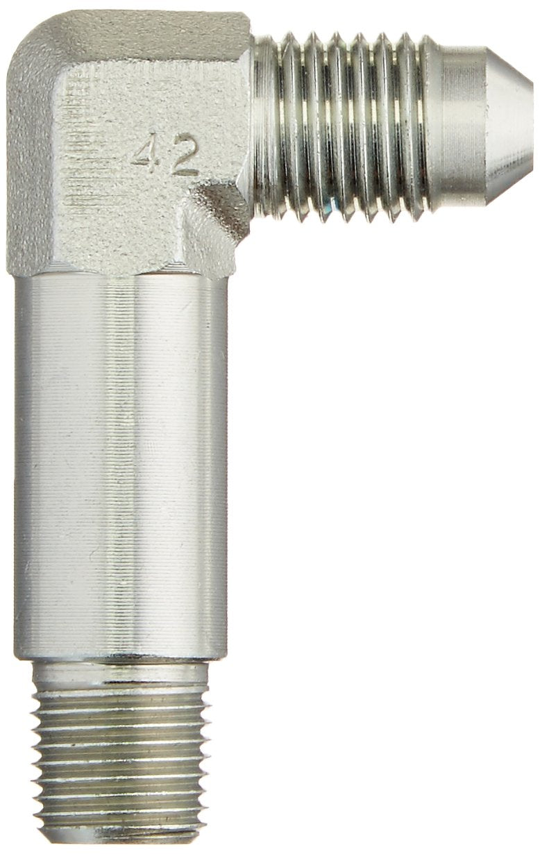 Allstar Performance ALL50021-4 to 1/8" NPT 90 Degree Tall Adapter Fitting Tall 4AN to 1/8" 2 Pack