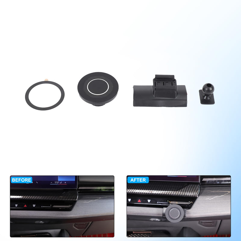 Car Phone Holder for 2024-2026 BMW 5 Series i5 G60 G68 530i 540i Accessories Centre Console Air Vent Rotatable Fixed Mobile Phone Mount Holder for Car Fit for iPhone Android Smartphones (Magnetic) F
