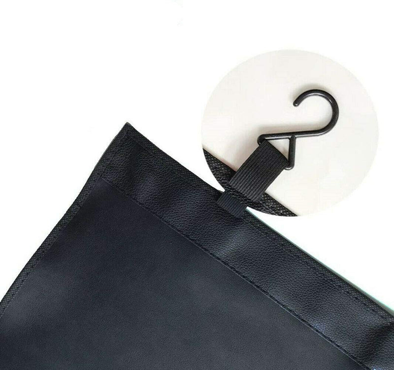 3pcs set Black Automotive Mechanic Magnetic Leather Front Fender Cover Mat Pad Set with Hooks for Repair Automotive Work