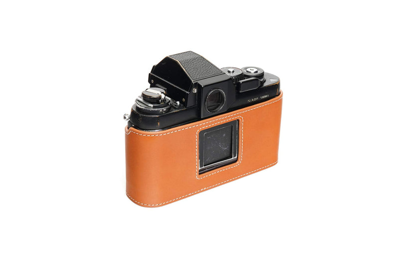 F3 Case, Handmade Genuine Real Leather Half Camera Case Bag Cover for Nikon F3 F3HP F3AF F3T Camera With Hand Strap (Yellow) Yellow