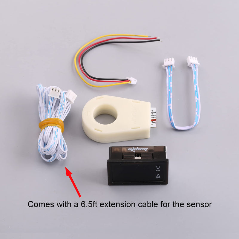  [AUSTRALIA] - bayite Volt Amp Meter, DC 5-100V 100A Waterproof Dual Display Current Voltage Meter, Digital Mini Ammeter Voltmeter Gauge with Hall Effect Sensor Current Transformer