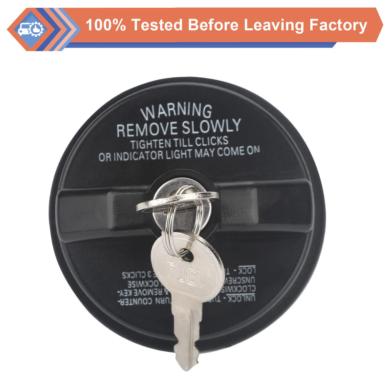 ZONFANT Locking Gas Cap W/2 Keys, Lock Fuel Cap Compatible With Chevy Honda Nissan Acura Mazda Cadillac GMC Vehicle 4Runner FJ Cruiser Silverado Camaro And More, Replace#10504 77300-47020