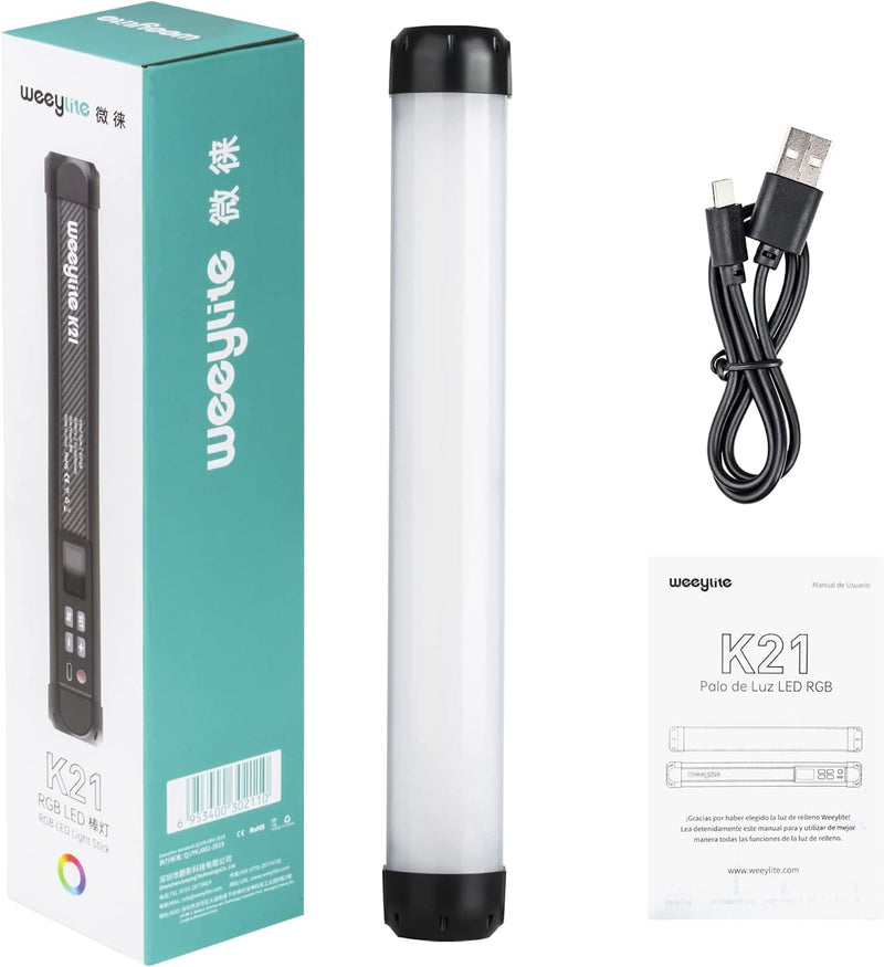 Handheld Light Wand, K21 RGB Light Stick Tube, APP Control 2500K-8500K LED Light Stick Wand for Night Light Painting Photography Video Tiktok Vlog YouTube K21 ( updated II)