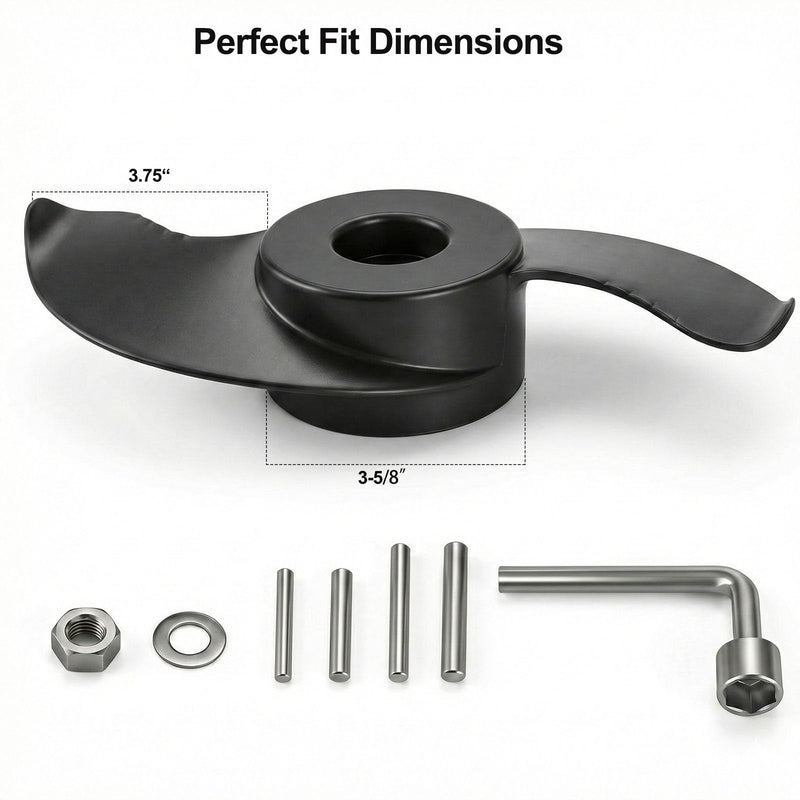 MKP-32 Weedless Wedge 2 Prop for Minn Kota, Minn Kota Prop Replacement fits 3-5/8" Motors, Trolling Motor Propeller for Minn Kota Terrain, Edge, Endura, Powerdrive, Riptide 50, 55, 65, 70