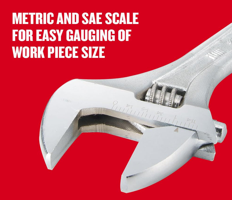 CRAFTSMAN Adjustable Wrench Set, 3-Piece All Steel, Metirc and SAE Scale (CMMT12001) Adjustable (Pack of 1)