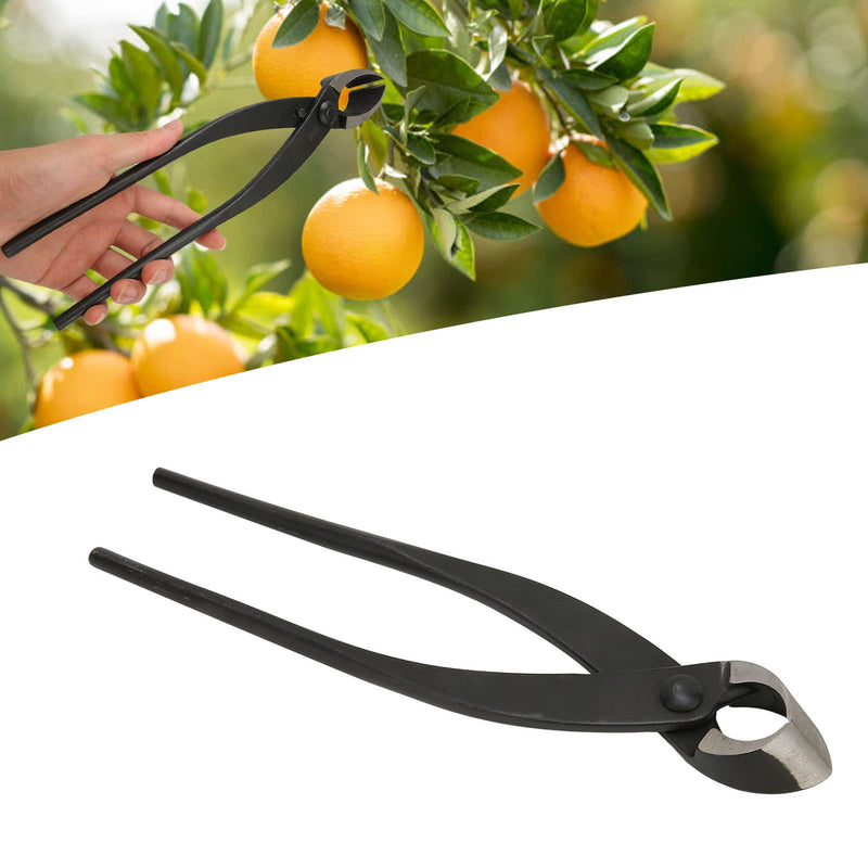 Bonsai Concave Branch Cutter, 11in Branch Cutter Professional Bonsai Tools, High Strength Manganese Steel BonsaiCutter with Ergonomic Handle for Bonsai Modeling