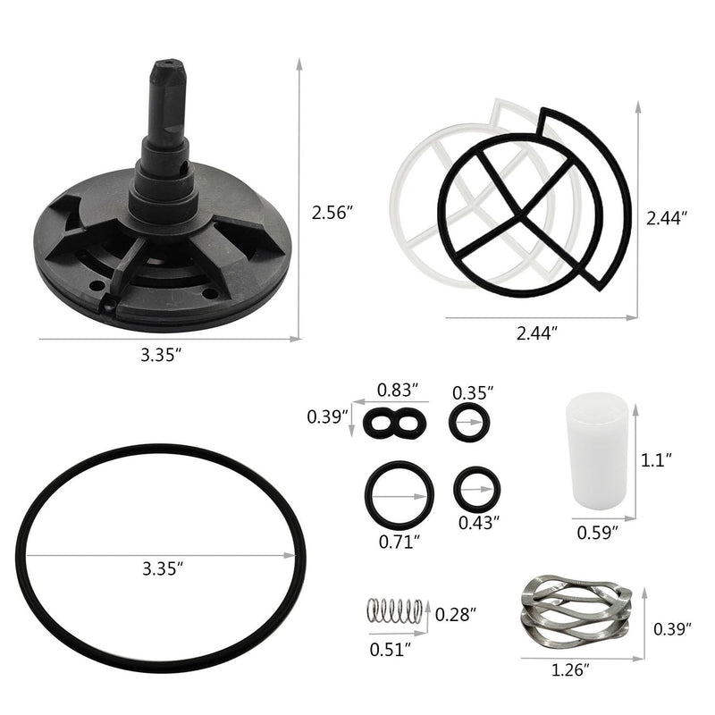 7238468 Water Softener High Flow Valve Rotor and Seal Kit Solved Leak Only Applicable to Valves with 5 Fixed Cover Screws 7238468