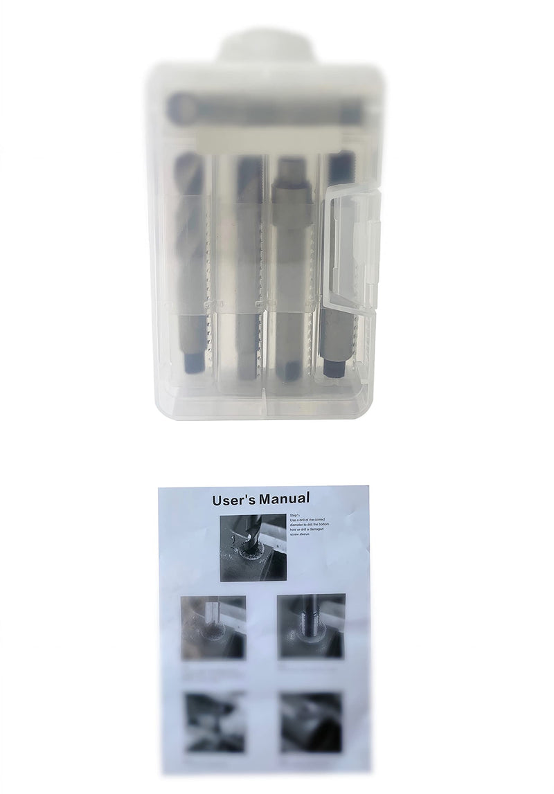 M12 X 1.25X 17 Spark Plug Repair Short Tooling KIT, Metric Thread Repair Kit,Especially Suitable for Repairing Motorcycle,Tractor，UTV,ATV and Snowmobile Spark Plug Repair