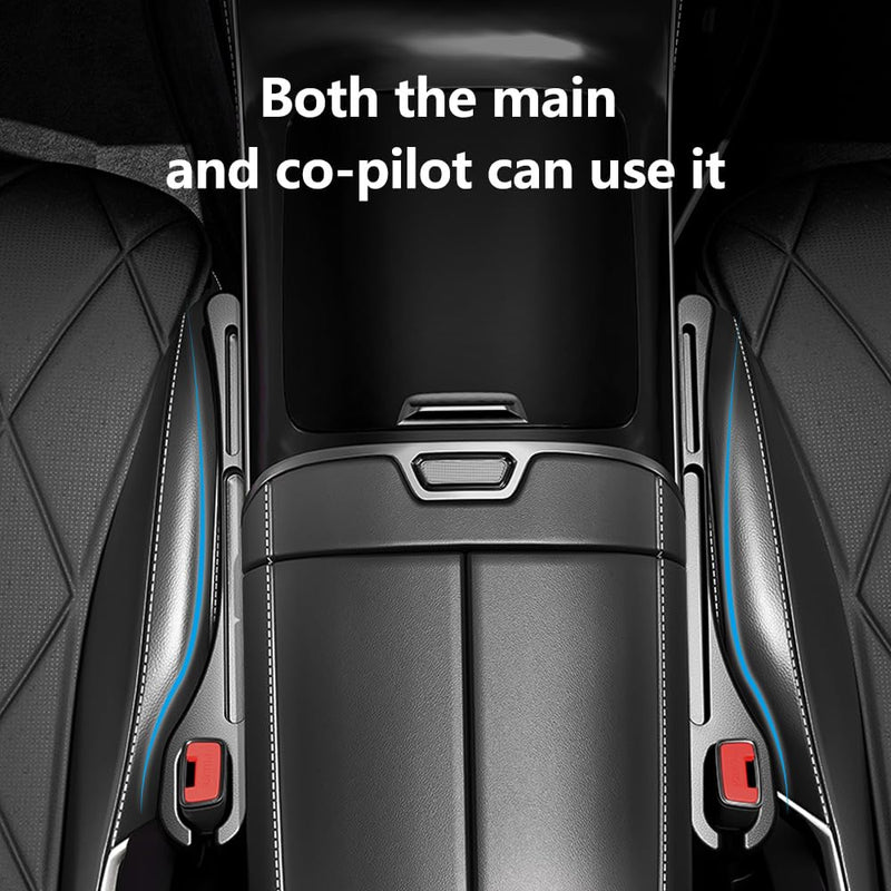 2PCS Car Seat Gap Filler Organizer,Upgrade Car Side Seat Gap Filler with Phone Holder,Multifunctional Car Seat Filler Gap Space Prevents Things Dropping for Cars,SUVs (Black) Black