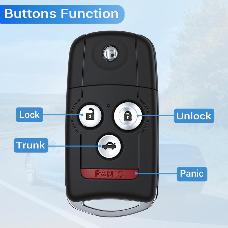 Key Fob Fit for Acura MDX RDX 2007 2008 2009 2010 2011 2012 2013 N5F0602A1A | Car Keyless Entry Remote Control