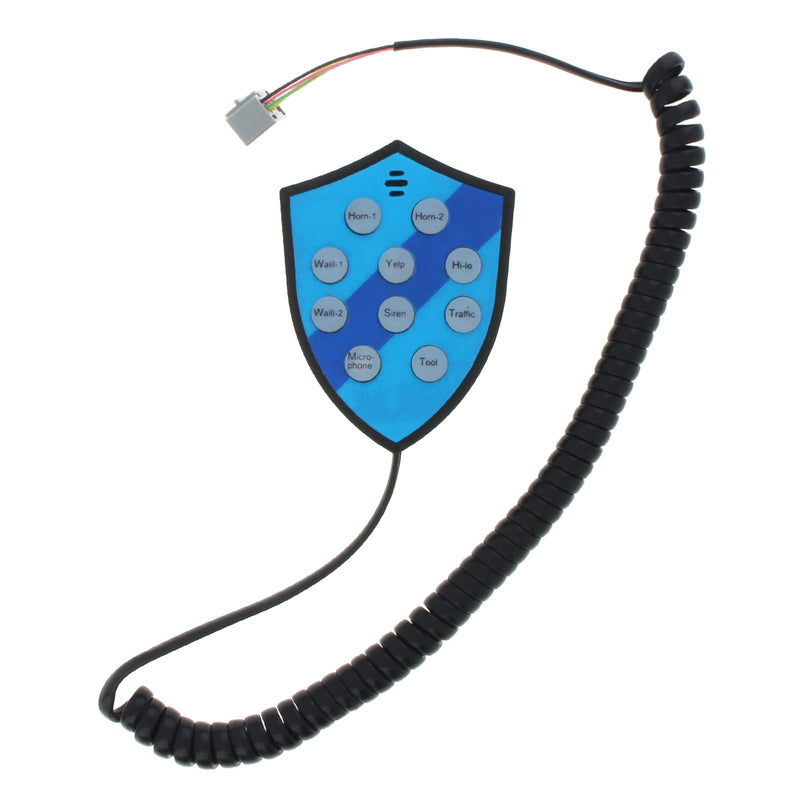 Car Speaker 100W 9 Sounds 12V Car Siren Horn Speaker with Hook Bracket, Call Function, 120-125dB Warning Alarm Electronic Horn