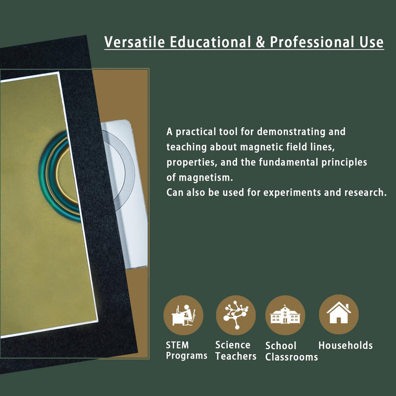 4 x 6 Inch Magnetic Field Viewing Film, Magnetic Field Viewer, Magnetic Flux Display, Magnet Pattern Detector, Scientific Project Teaching, Automatic and Reusable Recovery 4" x 6"