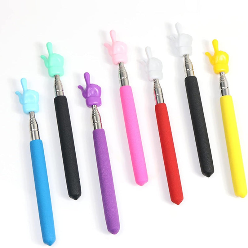 Purple 21.6 Inch Telescopic Teachers Pointer, Teaching Pointer Stick for Classroom, Metal Hand Retractable Pointer Extended Length Handheld Presenter Whiteboard Pointer Presentation Pointers Products