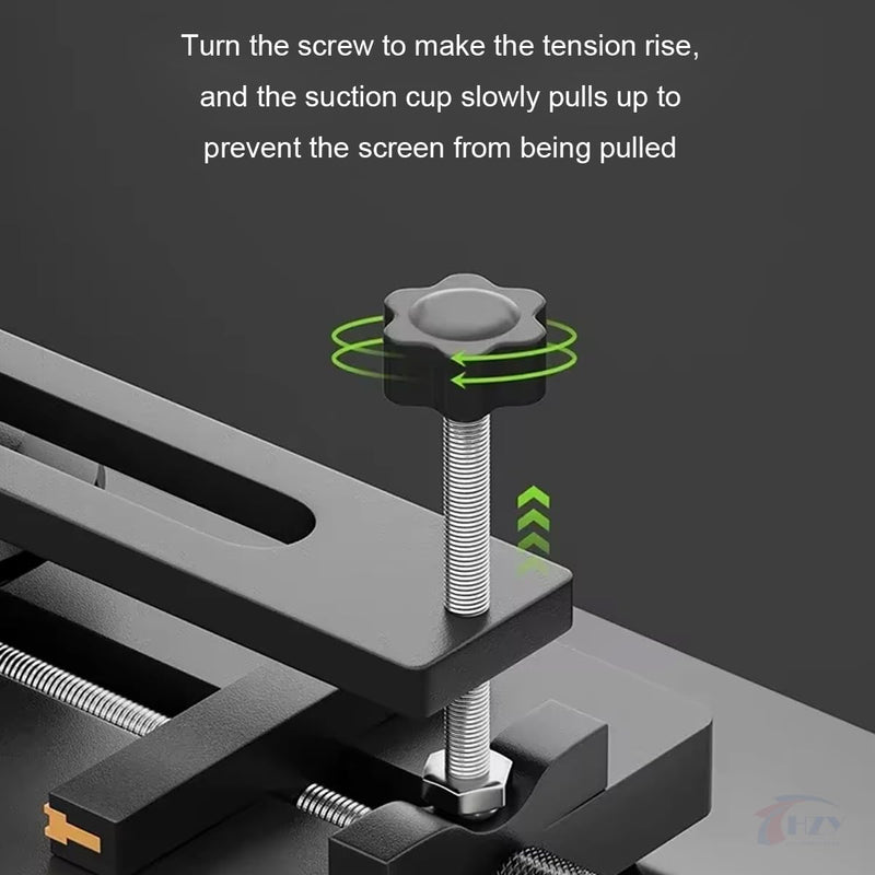 HZY Universal Screen LCD Separator Heating-Free Mobile Phone Screen Fast Pry Opening Fixture with Strong Sucktion Cup Portable Adjustable LCD Display Removal Clamp Mobile Phone Disassembly Repair Tool ICF6