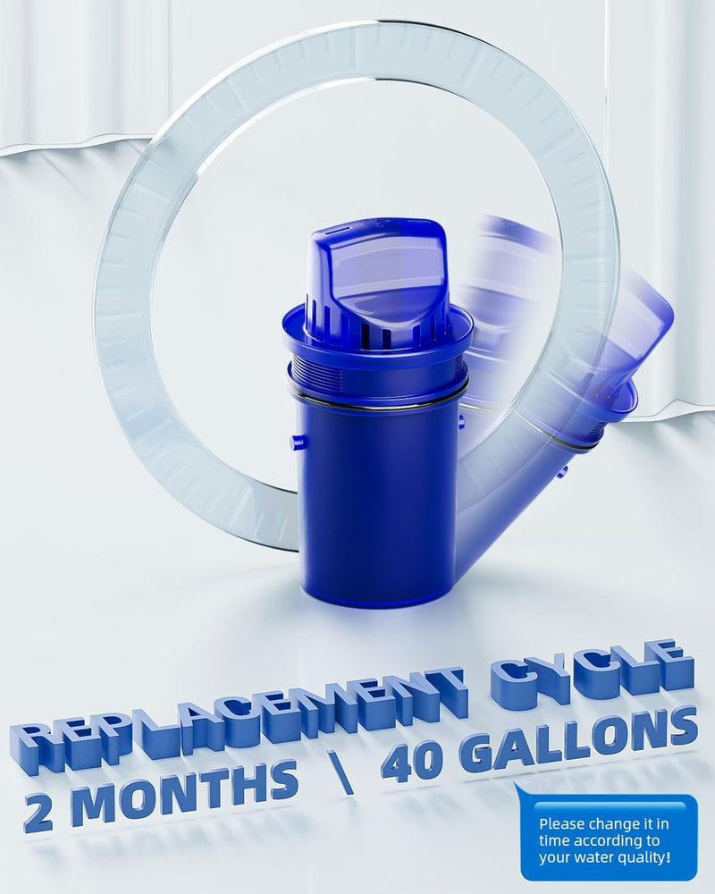 CRF950Z Water Filter Replacement for All PUR Plus Pitcher and Dispenser | Fit for PPF951K, PPF900Z, PPT700W, CR-1100C, Effectively Reducing Lead, Chromium, 4 Pack, By DESENRUIS