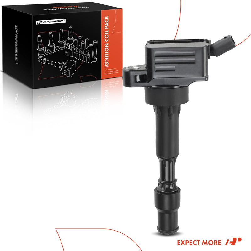 A-Premium Ignition Coil Compatible with Hyundai & Kia Vehicles - L4 2.0L - Elantra 2015-2020, Sonata 2016-2019, Veloster 2019-2021, Forte 2017-2023, Optima 2017-2020, Soul 2020-2024 1