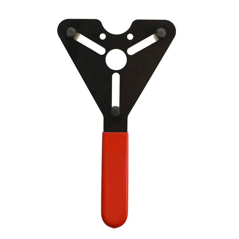 ARES 81001 – AC Clutch Holding Tool – Stamped Steel Adjustable Clutch Holder for Various Applications – Compatible with Domestic and Import AC Compressors