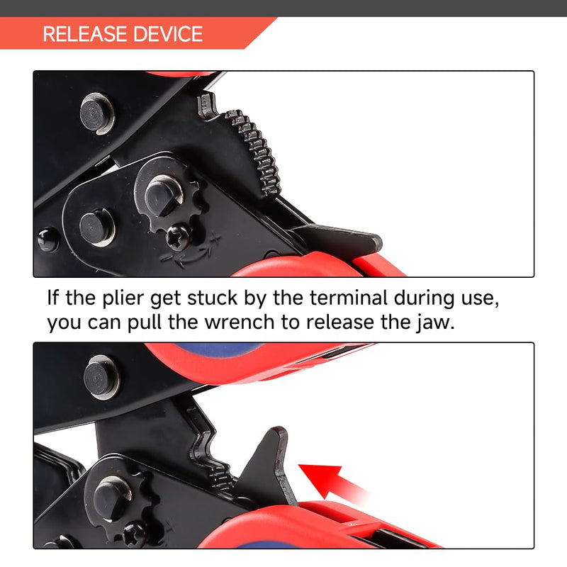 HKS Crimping Tool for Solar PV Cable Connectors - Ratcheting Wire Crimpers - AWG 14-8 (2.5-10mm²) - Ratchet Terminal Crimper - Electrical Crimping Tool For Solar Connectors (AWG 14-8)