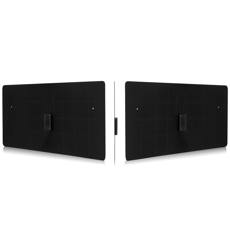Monarch 50 Black Flat Paper Thin Indoor HDTV Antenna - 50 Mile Range Multidirectional Reception, UWB Technology and 4G Filter for Maximum UHF/VHF/FM/USB TV Tuner/DVB-T/DAB Radio Reception