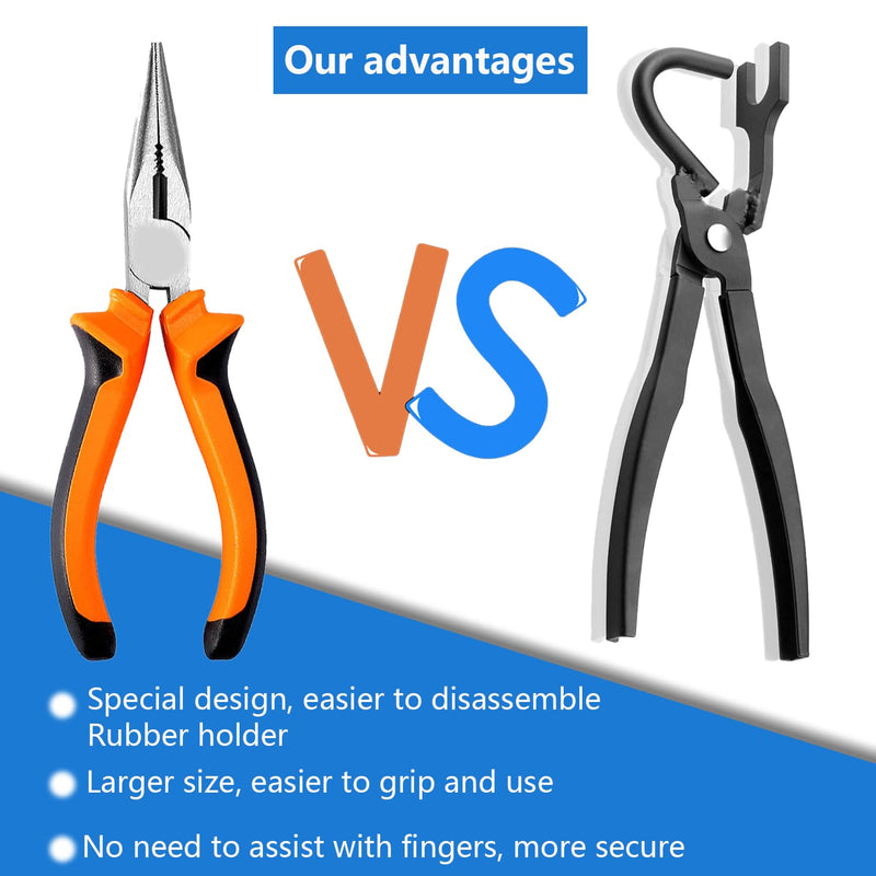 Exhaust Hanger Removal Tool,Rubber Bracket and Exhaust Hanger Separation Exhaust Pliers,Compatible with All Exhaust Rubber Hangers